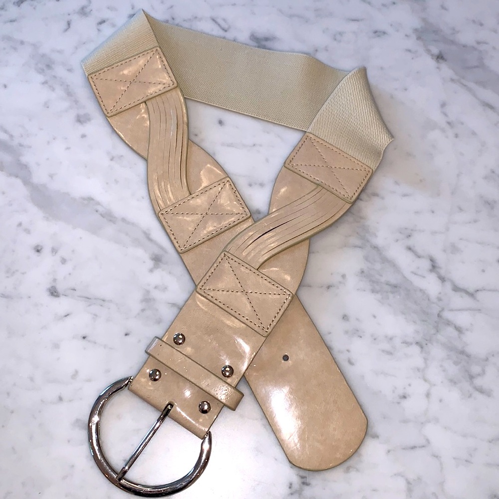 Kenzie Belt Wide Ivory Womens Size SM